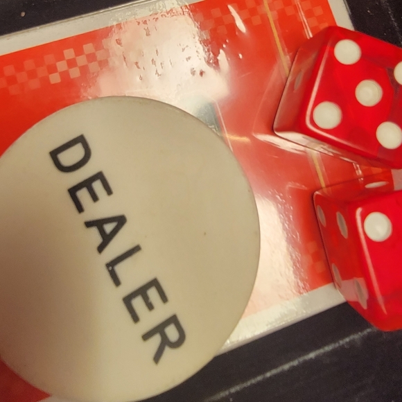 Nascar Craftsman Truck Series Red Tool Box with Poker Playing Cards and Chips - Picture 4 of 5